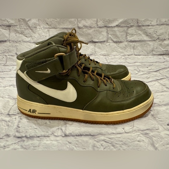 Nike Air Force 1 Mid '07 Medium Olive Green Men’s Size 13 Near Vintage Status - Picture 9 of 9
